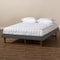 Baxton Studio Liliya Dark Grey Upholstered Walnut Finished Full Size Platform Bed 156-9413 - alternate 7